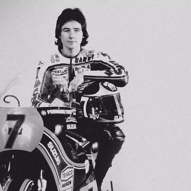 AGV chiến thắng trong giải đua Mô tô 500cc cùng Barry Sheene