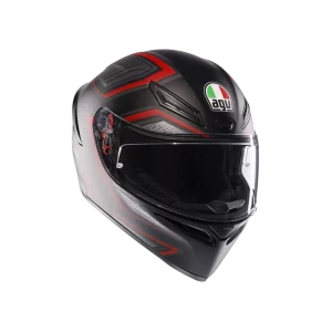 K1 S DOT(E2206) - SLING MATT BLACK/ RED